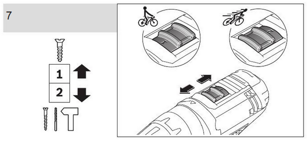 Mounting and Operation - Step 7 - Gear selection, mechanical