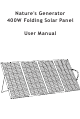 Nature's Generator NG400FPNL User Manual