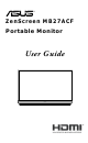 Asus ZenScreen MB27ACF User Manual