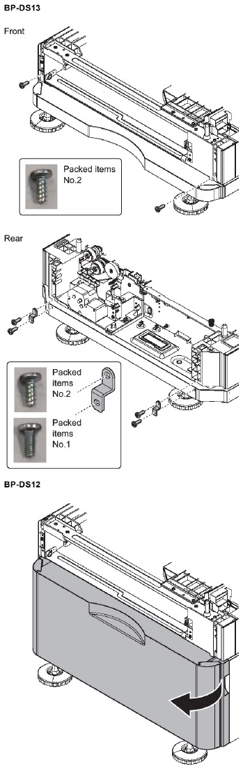 BP-DS12/DS13 (HIGH/LOW STAND) - Installation - Step 3