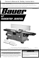 Bauer 2421E-B Owner's Manual & Safety Instructions