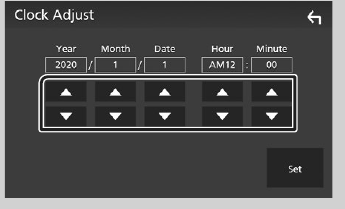 Calendar/clock settings - Step 4