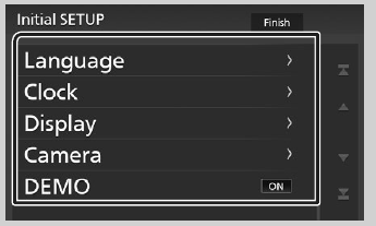 Initial setup - Step 1