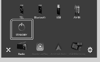 Put the unit in standby