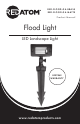 RED ATOM RED-FLOOD-G4-BRASS Product Manual