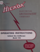 Hickok 770 Operating Instructions Manual