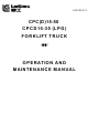 LiuGong CPCD50 Operation And Maintenance Manual