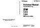 Hitachi ZW 120 Technical Manual