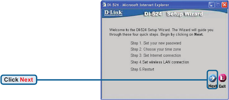 Using The Setup Wizard - Step 4