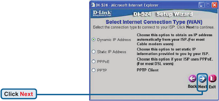 Using The Setup Wizard - Step 8