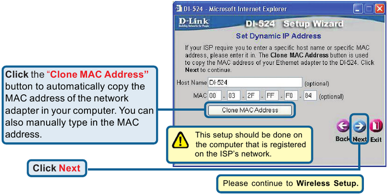 Using The Setup Wizard - Step 9