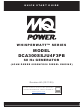 MQ Power WHISPERWATT DCA300SSJU4F3PB Quick Start Manual