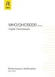 Rigol MHO5000 Series Performance Verification Manual