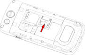 How to handling the battery and SIM card - Step 2