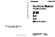 Hitachi ZW 80 Technical Manual