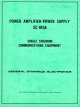 General Dynamics SC-910A Operation And Service Instructions Manual