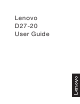 Lenovo 65F5-KAC1-WW User Manual