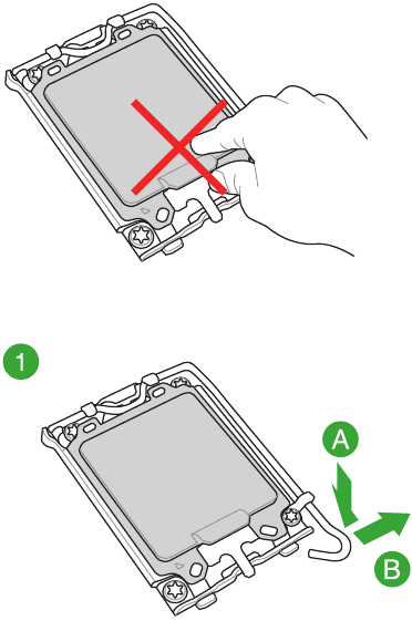 Central Processing Unit - Installing the CPU - Step 1