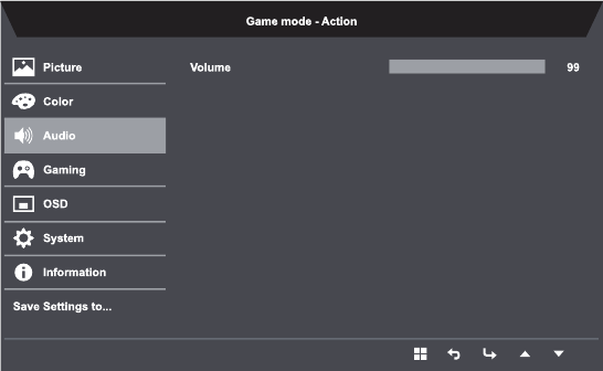 Modes Selection - Step 2 - Adjusting the Audio