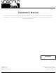 Norcold Polar NV10DC Series Installation Manual
