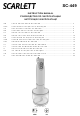 Scarlett SC-449 Instruction Manual