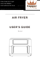 Copper King Flexi Dual Air Fryer User Manual