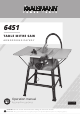 KRAUSMANN 6451 Operation Manual