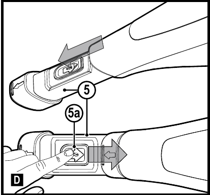 Assembly - Retractable crevice tool