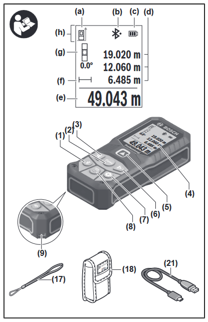 Bosch Professional GLM 50-27 CG / 50-27 C Manual | ManualsLib