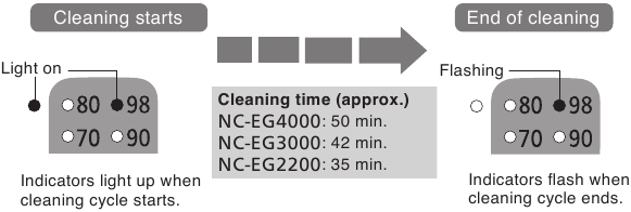 Cleaning the inner container using citric acid