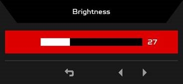 Adjusting the Brightness setting