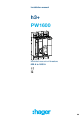 hager h3+ PW1600 Installation Manual