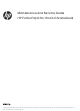 HP Fortis Flip G1m Maintenance And Service Manual