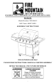 Fire Mountain EVEREST PRO FKG-M401 Assembly Instructions Manual