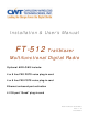 CWT FT-512 Trailblazer Installation & User Manual
