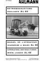 ahlmann AL 60 Operating Instructions Manual