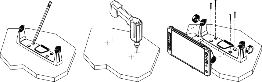 Gimbal bracket mounting