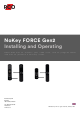 RCO NoKey FORCE Gen2 Installing And Operating Instructions