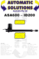 Automatic Solutions ASA600 Manual