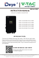 V-TAC Deye SUN-14K-SG05LP3-EU-SM2 Instruction Manual