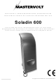 Mastervolt Soladin 600 User Manual