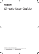 Samsung DU9 Series Simple User Manual