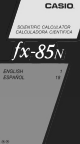 Casio fx-85n User Manual