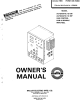 Miller AUTOMATIC 1 D DW Owner's Manual