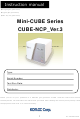 Kofloc Mini-CUBE Series Instruction Manual