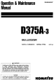 Komatsu D375A-3 Operation & Maintenance Manual
