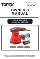 Topex TX096 Owner's Manual
