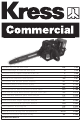 KRESS KC320 Manual