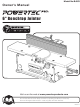 PowerTec PRO BJ603 Owner's Manual