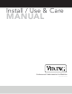 Viking FIUI5152DADA Use & Care Manual